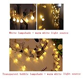 economico Plug in elettrico-globo luci della stringa 10m 100 led mini palla fata luce all&#039;aperto decorazione di cerimonia nuziale luci impermeabile per interni esterni camera da letto festa giardino albero di natale decor plug