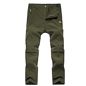 economico Pantaloni e pantaloncini-Per uomo Pantaloni convertibili Pantaloni da escursione Estate Esterno Traspirante Resistente all&#039;acqua Asciugatura rapida Leggero Pantalone / Sovrapantaloni Pantaloni Tasca con cerniera Vita elastica