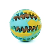 preiswerte Kauspielzeug-Slowfeeder &amp; Leckerli-Ball Feeder Treat Hundespielzeug Hunde Kugel Haustierübung Druck ablassen Gummi Geschenk Haustier Spielzeug Haustier spielen