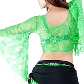 cheap Belly Dancewear-Belly Dance Top Lace Women&#039;s Performance Training Long Sleeve Lace