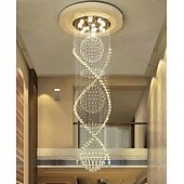 economico Lampadari-9-Light 60 cm Design unico Forme geometriche Lampadari Metallo Multistrato Artistico Moderno Cromo LED Moderno 110-120V 220-240V