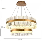 billige Lysekroner-2-Light 60 cm Lantern Design Lysekroner Rustfritt stål galvanisert LED 110-120V 220-240V