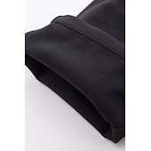billiga aktiva byxor för män-herrfleecefodrade byxor svarta byxor vattentäta softshellbyxor vinter utomhus vindtät termisk varm 4 blixtlåsfickor elastisk midja lätta underdelar marin klättring resande skidor/snowboard