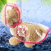 cheap Raincoat-Cloth Pets Dog Rain Coat Raincoat Dog Rain Coat Dog Jacket Cat Rain Coat Transparent Waterproof Windproof All Seasons Waterproof Dog Clothing for Small Dog Medium Dog Large Dog
