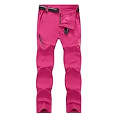 cheap Trousers &amp; Shorts-Women&#039;s Hiking Pants Trousers Summer Outdoor Waterproof Breathable Quick Dry Stretchy Pants / Trousers Bottoms Elastic Waist Dark Grey Violet Camping / Hiking Fishing Climbing S M L XL XXL
