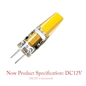 billige Bi-pin lamper med LED-10 stk g4 2w 200lm cob led bi-pin lyspære dimbar for skaplys taklys rv båter utendørs belysning 20w halogen tilsvarende varm hvit dc12v
