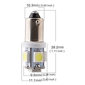 cheap LED Corn Lights-10Pcs 4Pcs 2Pcs T10 BA9S E10 G4 Wedge 5-SMD 5050 LED Light Bulbs W5W 2825 158 192 168 194 Interior Reading Dome Map Cargo Trunk Door Doorstep Courtesy License Plate Side Marker Light