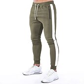 abordables pantalones activos para hombre-Hombre Pantalón Jogger Correa Bolsillo con cremallera Pantalones / Sobrepantalón Deportivo Ropa Deportiva Algodón Invierno Aptitud física Entrenamiento de gimnasio Corriendo Transpirable Dispersor de