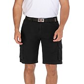 billiga Klassisk-Herr Militärbyxor Vandringsshorts Militär Ensfärgat Sommar Utomhus 12&quot; Ripstop Multi-pocket Andningsfunktion Slitstyrka Bomull Knälängd Underdelar Grå Kaki Grön Svart Arbete Jakt Fiske 30 31 32 33 34