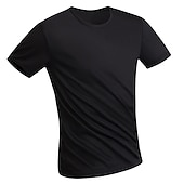 billiga T-tröjor och skjortor-2st herr kortärmad vattentät t-shirt t-shirt tröja hals fläckbeständig topp utomhus hydrofob fläckbeständig antifouling snabb torr lätt sommar vit svart grå fiske klättring strand
