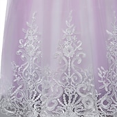 cheap Flower Girl&#039;s Dresses-Flower Girl Dress Girls&#039; Dress Lace Dress Formal Dress Princess Dress Formal Performance Wedding Elegant Vintage Princess Lace Bow Floral Sleeveless Crew Neck White Pink 4-13 Years