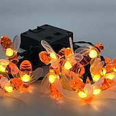 economico Striscie luci ad energia solare-Luci solari da esterno da 5 m, 20 LED, luci da giardino a LED impermeabili per feste di Natale&amp;amp; vacanza