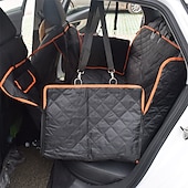 baratos Essenciais de Viagens para Cães-capas de assento de carro para cães 100% à prova d&#039;água, capa de assento de cachorro com abas laterais contra arranhões, capa de assento de animal de estimação para o banco traseiro do carro / suv /