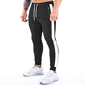 abordables pantalones activos para hombre-Hombre Pantalón Jogger Correa Bolsillo con cremallera Pantalones / Sobrepantalón Deportivo Ropa Deportiva Algodón Invierno Aptitud física Entrenamiento de gimnasio Corriendo Transpirable Dispersor de