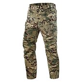 baratos Calças Cargo-Homens Ripstop Bolso Múltiplo Esportes Ruínas Verdes Cáqui