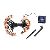 economico Striscie luci ad energia solare-Luci solari da esterno da 5 m, 20 LED, luci da giardino a LED impermeabili per feste di Natale&amp;amp; vacanza