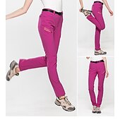 economico Fondi-Per donna Pantaloni da escursionismo Estate Primavera Esterno Impermeabile Delicato sulla Pelle Comodità Asciugatura Rapida Pantaloni Nero Verde militare Elastene Caccia Pesca Campeggio