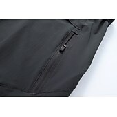 preiswerte Unterteile-Herren Wanderhosen Volltonfarbe Sommer Außen Windundurchlässig Rasche Trocknung Leicht Atmungsaktiv Unten Dunkelgrau Schwarz Jagd Angeln Klettern S M L XL XXL / Verschleißfestigkeit