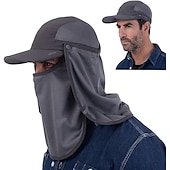 billiga Huvudbonader för herrar-Herr Unisex Fiskarhatt Solhatt Fiskehatt Mörkgrå Marin Utomhus Fiske Solid färg Vattentät UV-skydd Andningsfunktion Snabb tork