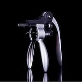 お買い得  バー用品-ワインボトルオープナーウサギコルク栓抜きセットデメナードワインオープナーキット、ホイルカッターワインストッパーとエクストラスパイラル銅シルバー