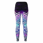 رخيصةأون طماق 3D-نسائي السراويل اليوغا بعقب رفع بنطلون رياضي للبطن خصر عالي تمرين نادي رياضي ركض اللياقه البدنيه الجوارب الدراجات طماق زخرفات أزرق الخريف الشتاء رياضات ألبسة رياضية عالية المرونة