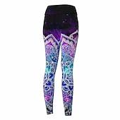 رخيصةأون طماق 3D-نسائي السراويل اليوغا بعقب رفع بنطلون رياضي للبطن خصر عالي تمرين نادي رياضي ركض اللياقه البدنيه الجوارب الدراجات طماق زخرفات أزرق الخريف الشتاء رياضات ألبسة رياضية عالية المرونة