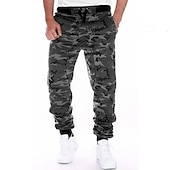 preiswerte Sweatpants-Herren Jogginghose Trainingshose Jogginghose Jogger Hose Hosen Hosen Hose Kordelzug Elastischer Bund Tarnfarben Atmungsaktiv Weich Sport &amp; Natur Täglich Baumwolle Casual / sportlich Gelbe Tarnung