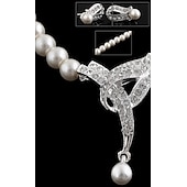 abordables Conjuntos de joyas-Los sistemas nupciales de la joyería 1 juego Perla Artificial Brillante 1 Collar Pendientes Mujer Elegante Moda Coreano Conjunto de joyas Para Fiesta Boda Regalo / Pedida