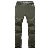 billiga Botten-Herr Vandringsbyxor Sommar Utomhus Vindtät Andningsfunktion Vattenavvisande Snabb tork Underdelar Ficka med blixtlås Elastisk midja Svart Armégrön Jakt Fiske Klättring S M L XL XXL / Lättvikt