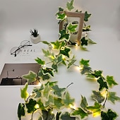 economico Striscie luci ad energia solare-luce solare esterna della stringa luci solari della stringa principale 8 modalità luce esterna impermeabile fata foglia 2m 20leds bianco caldo natale festa di capodanno decorazione della casa del