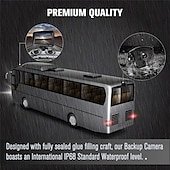 זול מצלמת מראה אחורית לרכב-718D 7 אִינְטשׁ TFT-LCD 600TVL 480 קווי טלוויזיה CCD חוטי 120 מעלות 7 אִינְטשׁ ערכת תצוגה אחורית לרכב עמיד במים / ראיית לילה / התאמת בהירות ל אוטובוס / משאית