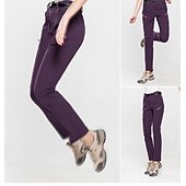 economico Fondi-Per donna Pantaloni da escursionismo Estate Primavera Esterno Impermeabile Delicato sulla Pelle Comodità Asciugatura Rapida Pantaloni Nero Verde militare Elastene Caccia Pesca Campeggio