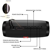 Χαμηλού Κόστους Ηχεία-TG157 Ηχείο Bluetooth Bluetooth Αδιάβροχη Για Υπαίθρια Χρήση Φορητά Ομιλητής Για Κινητό Τηλέφωνο