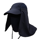 billiga Huvudbonader för herrar-Herr Unisex Fiskarhatt Solhatt Fiskehatt Mörkgrå Marin Utomhus Fiske Solid färg Vattentät UV-skydd Andningsfunktion Snabb tork