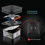 abordables Cubos mágicos-speed cube set 1 pcs magic cube iq cube 1 * 3 * 3 dedo juguete magic cube spinning top puzzle cube nivel profesional regalo speedtoy regalo