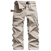 economico Pantaloni cargo-Per uomo Pantaloni cargo Pantaloni da lavoro Pantaloni cargo tattici Militare Estate Esterno Ripstop Asciugatura rapida Multi Pocket Resistenza all&#039;usura Pantalone / Sovrapantaloni Pantaloni Nero