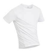billiga T-tröjor och skjortor-2st herr kortärmad vattentät t-shirt t-shirt tröja hals fläckbeständig topp utomhus hydrofob fläckbeständig antifouling snabb torr lätt sommar vit svart grå fiske klättring strand