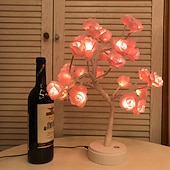 tanie Lampki nocne i dekoracyjne-róża kwiat lampa led lampka nocna róża drzewo ślub urodziny walentynki nowy rok 1 zestaw