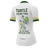 preiswerte Radtrikot Damen-Damen Radtrikot Grafik Gemustert Lustig Kurzarm Fahhrad Trikot Oberteil mit 3 Gesäßtaschen Mountainbike MTB Straßenradsport Schnelltrocknend Weich Reflektierende Streifen Rückentasche Sport Weiß Gelb