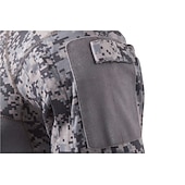 お買い得  メンズ アクティブ T シャツ &amp; タンクトップ-男性用 カモシャツ コンバットシャツ カモフラージュ 長袖 アウトドア 秋 春 速乾性 高通気性 ソフト モイスチャーコントロール ポリエステル 狩猟 しつけ用品 コンバットブーツ アーミーグリーン グレー ブラック