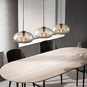 cheap Island Lights-20 cm Single Design Pendant Light Glass Glass Electroplated Vintage Nordic Style 110-120V 220-240V