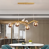 economico Luci Isola cucina-83 cm lampada a sospensione a led elemento animale forme geometriche design unico lampada a sospensione in metallo stile artistico stile moderno sputnik finiture verniciate stile nordico moderno