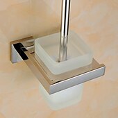 economico Porta scopino WC-scopino per WC con supporto, scopino per WC in acciaio inox a parete in ceramica verniciato gommato e supporto per bagno