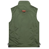 economico Gilet da Pesca per Uomo-Per uomo Gilet da pesca Gilet tattico militare Gilet / gilet da escursionismo Senza maniche Gilet / Gilet Giacca Superiore Esterno Traspirante Asciugatura rapida Leggero Multi Pocket Estate Elastene