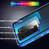 Χαμηλού Κόστους Samsung Θήκη-τηλέφωνο tok Για Samsung Galaxy S24 S23 S22 S21 S20 Plus Ultra Note 20 Ultra S25 Ultra Πλήρης Θήκη Θήκη μαγνητικής προσρόφησης Προστατευτικό για όλο το σώμα Διπλής όψης Προστατευτικό φακού κάμερας