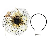 abordables Fascinadores &amp; Sombreros-Elegante derby Tocados Fascinador Dama Disfraz Mujer Carnaval Fiesta derby Fiesta de Boda Adulto Fascinador Primavera verano