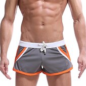 cheap Mens Active Shorts-Men&#039;s Running Shorts Athletic Shorts Drawstring Stripe-Trim Bottoms Athletic Athleisure Breathable Soft Quick Dry Fitness Gym Workout Marathon Sportswear Activewear Stripes Black / Orange Black White