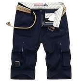 cheap Classic-Men&#039;s Cargo Shorts Work Pants Hiking Shorts Summer Outdoor Breathable Lightweight Soft Comfortable Bottoms Green Black Fishing Climbing Running 30 31 32 33 34