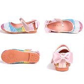 cheap Kids&#039; Flats-Girls&#039; Flats Mary Jane Glitters PU Sequined Jeweled Toddler Little Kids(4-7ys) Big Kids(7years +) Pink Black