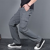 preiswerte Unterteile-Herren Arbeitshose Convertible Hose Wanderhosen Sommer Außen Regular Fit Ripstop Atmungsaktiv Leicht Weich Nylon Unten Armeegrün Grau Khaki Jagd Angeln Klettern M L XL XXL XXXL / Verschleißfestigkeit
